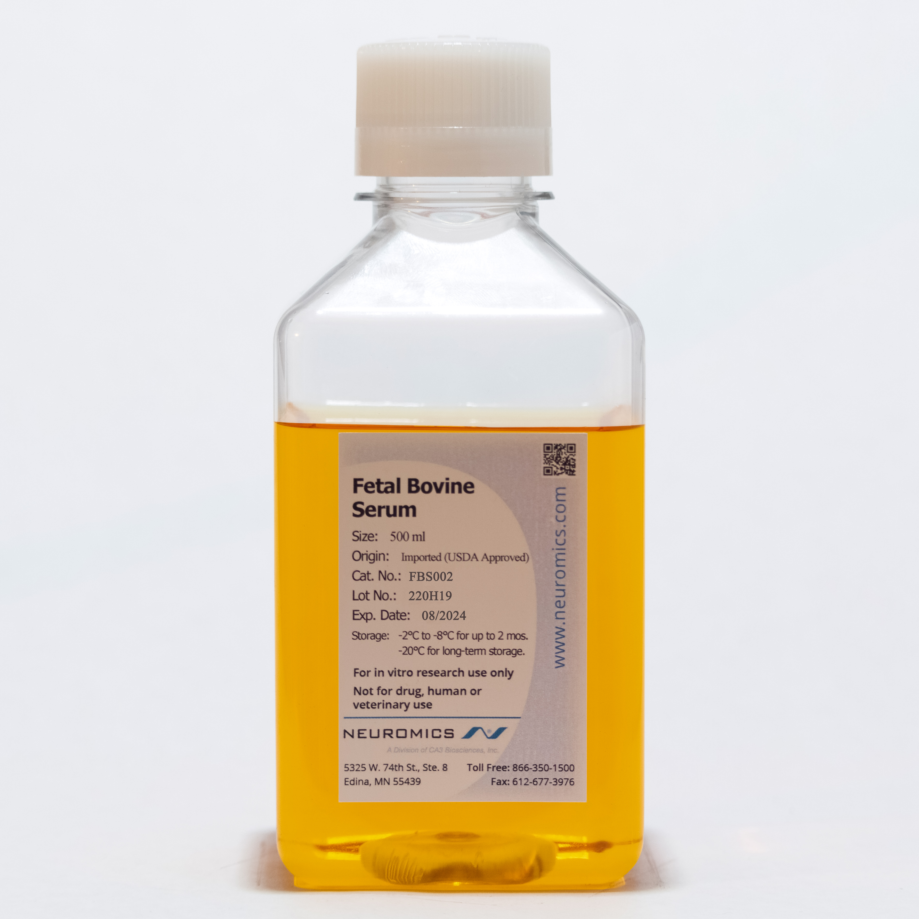 FBS - Premium Imported Fetal Bovine Serum (USDA Approved)